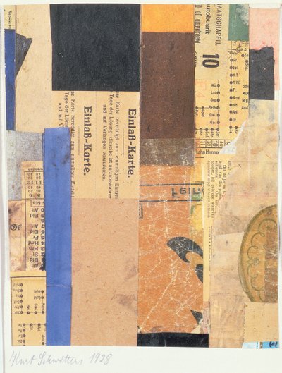 Nimetön, 1928 tekijältä Kurt Schwitters