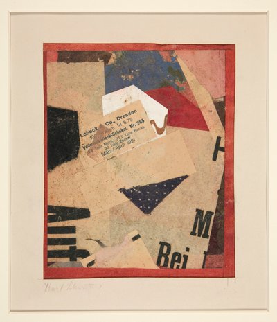 Nimetön [Lobeck & Co., Dresden] tekijältä Kurt Schwitters