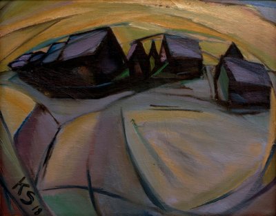 Lumen peittämiä taloja tekijältä Kurt Schwitters