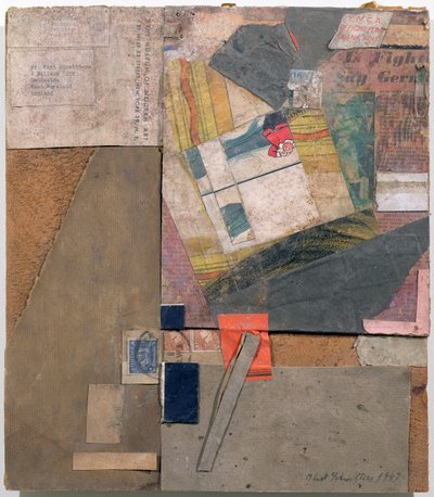 YMCA:n lippu, kiitos, Ambleside, 1947 tekijältä Kurt Schwitters