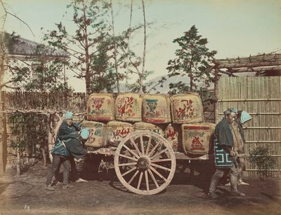 Rahtikärry tekijältä Kusakabe Kimbei