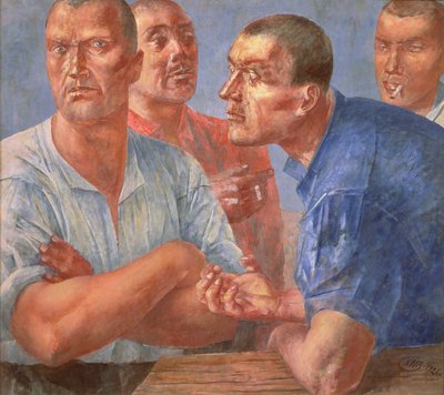 Työläiset tekijältä Kuzma Sergeevich Petrov Vodkin