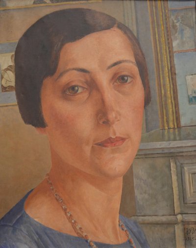 Muotokuva Salomea Nikolajevna Andronikovasta 1888-1982. tekijältä Kuzma Sergeevich Petrov Vodkin