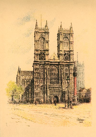 Westminster Abbey, 1924. tekijältä L. A. Hayes
