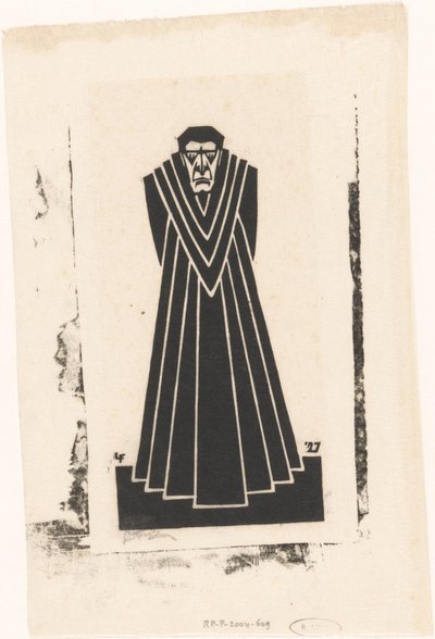 Pappi togassa tekijältä L. Fritz (signed by artist)