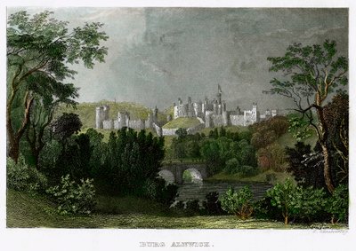 Alnwickin linna, Northumberland, 1700-1800-luku. tekijältä L Kunstvortag
