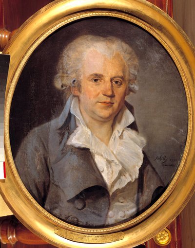 Georges Jacques Dantonin muotokuva, perinteinen lakimies (1759-1794) 12. elokuuta tekijältä L. L. Schilly