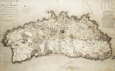 Menorcan kartta tekijältä L. S. de la Rochette