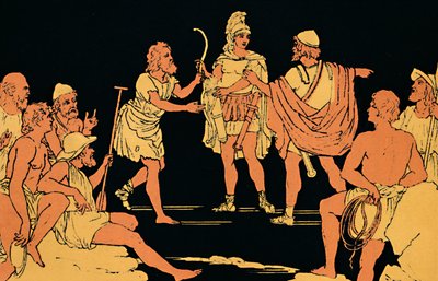 "Neoptolemuksen parannus", 1880 tekijältä Lachmann