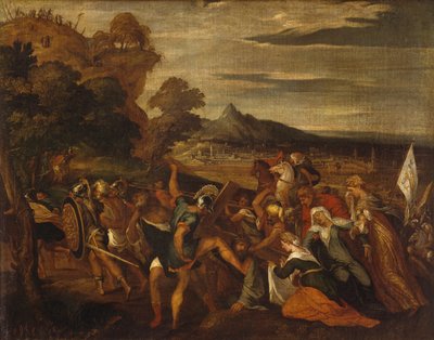 Lambert Sustrisin tie Golgatalle (noin 1515-1560 jälkeen) tekijältä Lambert Sustris