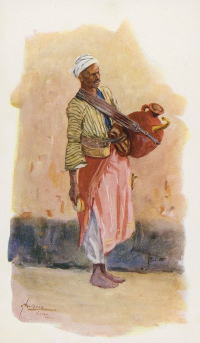 Egyptin kansa: Argesusi (värilitografia). tekijältä Lance Thackeray
