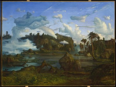 Skogtjern, vuoristojärvi tekijältä Lars Hertervig