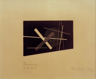 Nimetön (konstruktivistinen sävellys) tekijältä Laszlo Moholy Nagy