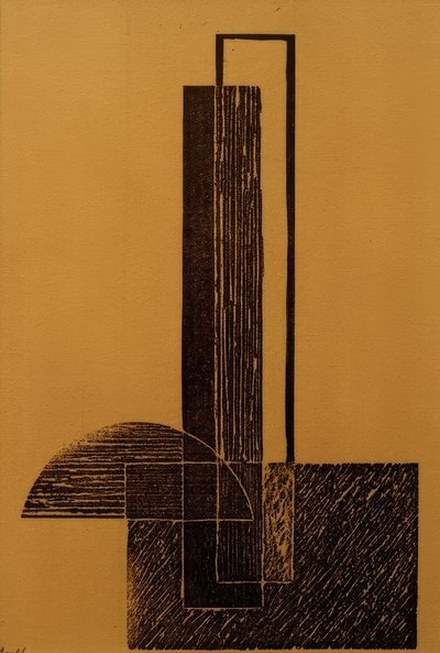 Nimetön (konstruktivistinen sävellys) tekijältä Laszlo Moholy Nagy