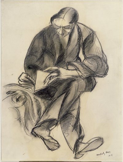 Istuva luku, 1919 tekijältä Laszlo Moholy Nagy