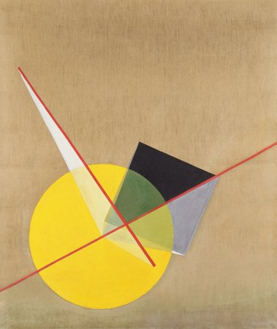 Keltainen ympyrä tekijältä Laszlo Moholy Nagy