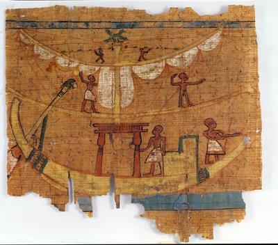 Nousu joelle (papyrus) tekijältä Late Period Egyptian