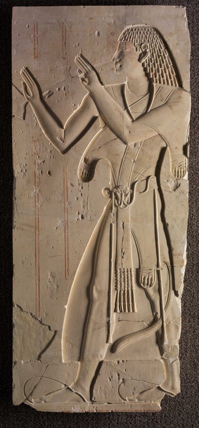 Mentuemhat kirkollispuvussa, n. 667-647 eKr tekijältä Late Period Egyptian