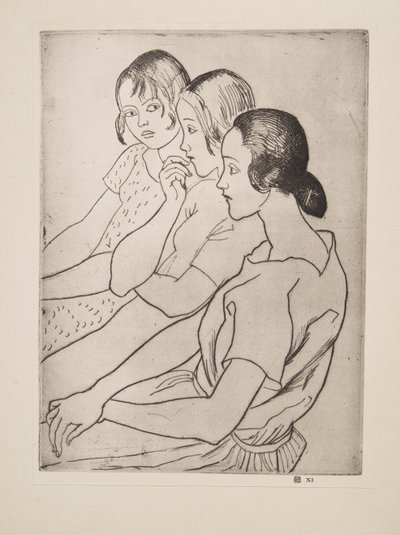 Maalaistytöt, pubi. 1927. tekijältä Laura Knight