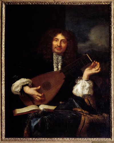 Luuttoa soittavan miehen muotokuva: oletettu muotokuva Aixin parlamentin virkailijasta Imbertistä. Laurent Fauchierille (1643-1672) kuuluva maalaus tekijältä Laurent Fauchier