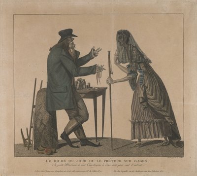 Panttilainaaja, 1700-luvun toinen puoli. tekijältä Laurent Julien