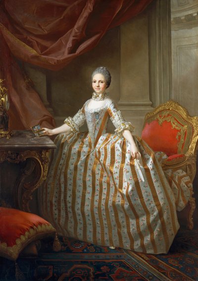 Maria Luisa Parmasta 1751-1819, myöhemmin Espanjan kuningatar, 1765. tekijältä Laurent Pecheux