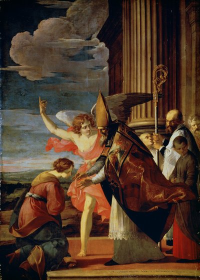Saint Germanus Auxerresta ja Saint Genevieve Pariisista, 1630. tekijältä Laurent de la Hyre