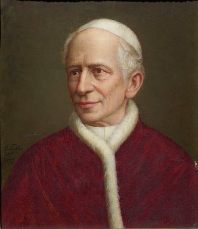 Paavi Leo XIII:n muotokuva 1810-1903, 1892. tekijältä Laurenz Schäfer