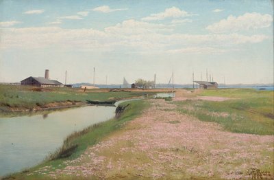 Frederiksværkin joki ja satama tekijältä Laurits Andersen Ring