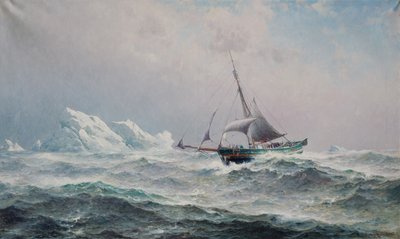 Laiva Gjoa Luoteisväylällä tekijältä Lauritz Haaland