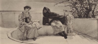 Vanha tarina (syväpaino) tekijältä Lawrence (after) Alma Tadema
