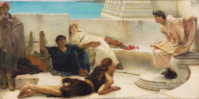 Homeroksen lukema tekijältä Lawrence Alma-Tadema