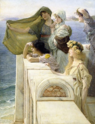 Afroditen kehdossa tekijältä Lawrence Alma Tadema