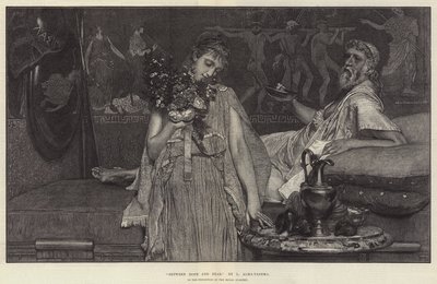 Toivon ja pelon välillä, Royal Academyn näyttelyssä tekijältä Lawrence Alma Tadema