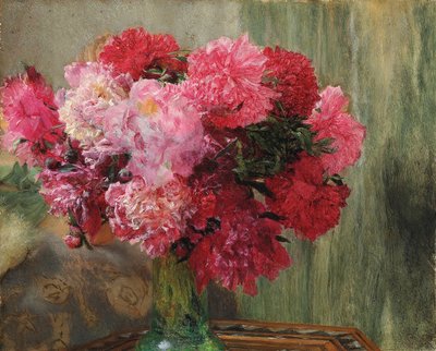 Japanilaiset pionit tekijältä Lawrence Alma Tadema