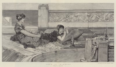 Rakkaus joutenolossa tekijältä Lawrence Alma Tadema