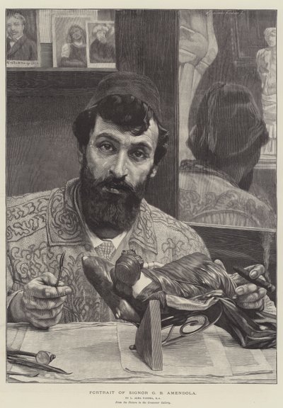 Signor G B Amendolan muotokuva tekijältä Lawrence Alma Tadema