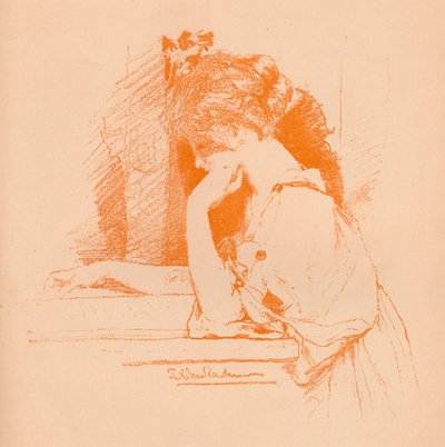 Luonnos tytöstä, c1885, 1896 tekijältä Lawrence Alma Tadema