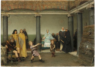 Clotilden ja Clovisin lasten koulutus, 1868 tekijältä Lawrence Alma Tadema