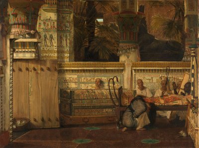 Egyptiläinen leski, 1872 tekijältä Lawrence Alma Tadema