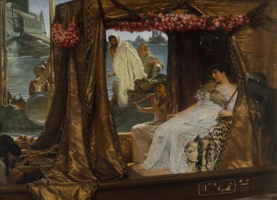 Antoniuksen ja Kleopatran tapaaminen tekijältä Lawrence Alma Tadema