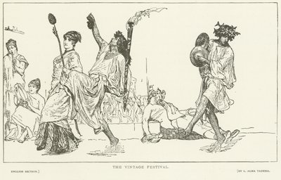 The Vintage Festival (syväpaino) tekijältä Lawrence Alma Tadema