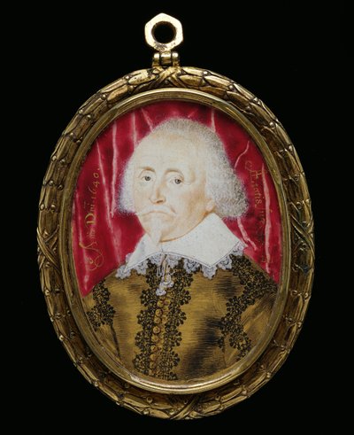 Pienoiskuva tuntemattomasta miehestä, 1640 (wc vellum) tekijältä Lawrence Hilliard