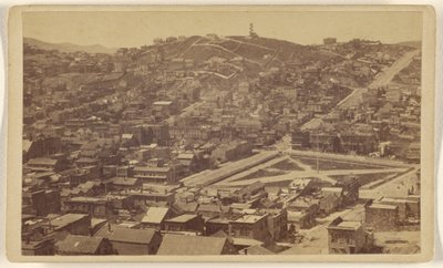 Russian Hill Telegraph Hilliltä, San Francisco. tekijältä Lawrence and Houseworth