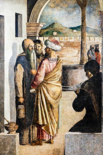 Pyhän Hieronymuksen ehtoollinen, noin 1470/80 (öljy kankaalle). tekijältä Lazzaro Bastiani