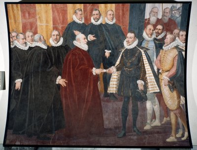 Doge Giacomo Durazzo Grimaldin ja Itävallan Don Juanin (tuore) tapaaminen tekijältä Lazzaro Tavarone