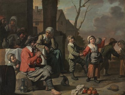 Talonpoikalapset tanssivat, noin 1650 tekijältä Le Nain Brothers
