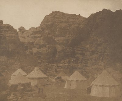 Expedition Camp, Petra, 1852. tekijältä Leavitt Hunt.