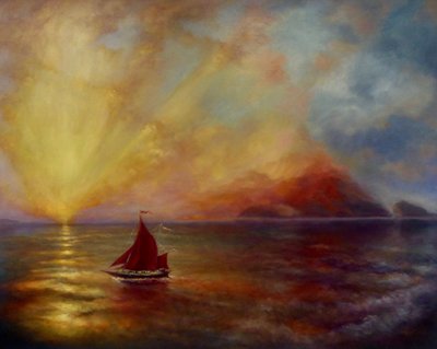 Homeward Bound, 2023 (öljy kankaalle) tekijältä Lee Campbell