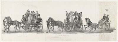Kutsu konserttiin, pallo ja humalaiset opiskelijat, 1835 Kutsukonsertti / Ball inteekeningissä / Deus nobis haec otia fecit (otsikko esineessä) Yksittäiset esitykset, jotka nousut pitävät H.H. Leidsche Hoogeschoon opiskelijat tekijältä Leendert Springer (I)